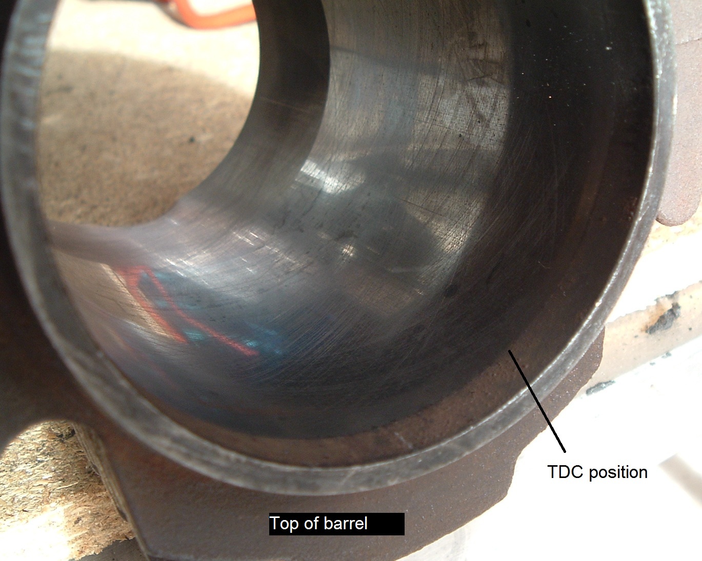 Top of barrel at TDC